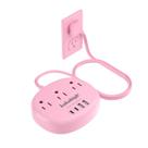 Cabo de extensão Kakahigh Pink com proteção contra sobretensão de 5 pés