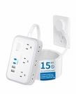 Cabo de extensão NTONPOWER Surge Protector de 15 pés com 6 tomadas