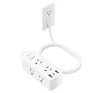Cabo de extensão Olcorife de 3 pés com 6 saídas e 3 portas USB branco
