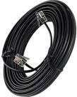 Cabo de Extensão para Telefone Preto de 30 Metros