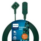 Cabo de extensão Philips SPS1032GE/27 15 pés 3 tomadas verde