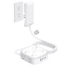 Cabo de extensão plano Power Strip NUTICT 8 tomadas 3 USB-C 1 USB-A Cabo de extensão plano Power Strip NUTICT 8 tomadas 3 USB-C 1 USB-A