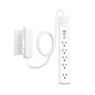Cabo de extensão plano Power Strip NUTICT de 10 pés com 5 saídas e 4 USB Cabo de extensão plano Power Strip NUTICT de 10 pés com 5 saídas e 4 USB