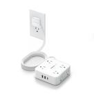 Cabo de extensão plano TESSAN Surge Protector Power Strip de 5 pés Cabo de extensão plano TESSAN Surge Protector Power Strip de 5 pés