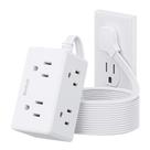 Cabo de extensão Power Strip BSRDyb 6 Outlet de 10 pés branco ETL