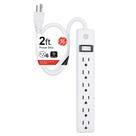 Cabo de extensão Power Strip GE 6-Outlet 60cm branco 14830