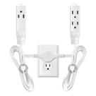 Cabo de extensão Power Strip HITRENDS Twin 12 pés e 6 tomadas Cabo de extensão Power Strip HITRENDS Twin 12 pés e 6 tomadas