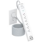 Cabo de extensão Power Strip Surge Protector 10 pés Addtam