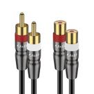 Cabo de extensão RCA J&D 2RCA macho para fêmea 4,5 m