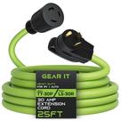 Cabo de extensão RV GearIt 30A 125/250V 10/3 7,6 m com travamento
