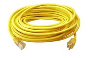 Cabo de extensão Southwire 12 Gauge 3 pinos 50 pés amarelo externo Cabo de extensão Southwire 12 Gauge 3 pinos 50 pés amarelo externo