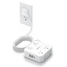 Cabo de extensão TESSAN 3m com 8 tomadas AC e 3 portas USB branco