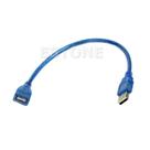 Cabo de extensão USB 2.0 Fêmea para Macho com 23 cm de comprimento