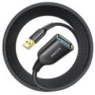 Cabo de extensão USB AINOPE de alta velocidade USB 3.0 16 pés preto, pacote com 2
