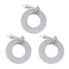 Cabo de extensão UVTaoyuan 15 pés (4,5 m) 125 V 10 A 2 pinos branco Cabo de extensão UVTaoyuan 15 pés (4,5 m) 125 V 10 A 2 pinos branco
