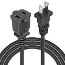 Cabo de extensão VSEER 2 pinos US AC 13A/125V 16AWG 20 pés preto