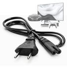 Cabo de força Bipolar Padrão (8) 10A 1,5mt para Rádio, TV, Vídeo Game, PS2, Som 2 Pinos Universal