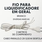 Cabo de Força c/2 Metros para Liquidificadores Philco Mondial Mallory Cadence Oster e Britania