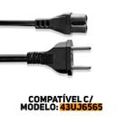Cabo de Força Compatível C/ TV LG 43UJ6565 Entre Outras Universal Cabo de Força Compatível C/ TV LG 43UJ6565 Entre Outras Universal
