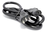 Cabo De Força Padrão Novo Ac Pc Monitor 3 Pinos 1.2m 10a Preto