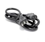 Cabo de força tripolar 3x0,75mm² 1,8m 10a - kit com 3 peças