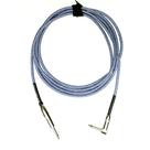 Cabo de Guitarra Immediate Azul e Prata Revestido em Tecido P10xP10 90º - 5 Metros Cabo de Guitarra Immediate Azul e Prata Revestido em Tecido P10xP10 90º - 5 Metros