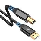 Cabo de impressora sweguard USB 2.0 USB-A para USB-B 20 pés de nylon
