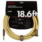 Cabo de instrumento Fender Deluxe Series reto/angular 5,6 m