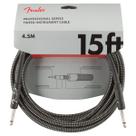 Cabo de instrumento Fender Professional Series Tweed de 15 pés