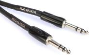 Cabo de interconexão Roland Black Series TRS de 1/4 de polegada para TRS de 1/4 de polegada de 15 pés