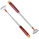 Cabo de madeira extensível Back Scratcher Aznrszy em aço inoxidável Cabo de madeira extensível Back Scratcher Aznrszy em aço inoxidável