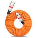 Cabo de Microfone Balanceado Xlr/xlr (Macho/fêmea) 3 Metros Laranja Cm6847 - Voik