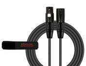 Cabo de microfone KIRLIN MPC-270PB-25 XLR de 3 pinos macho para fêmea