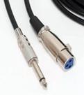 Cabo de Microfone P10 Mono x XLR Fêmea 5 Metros / MXT