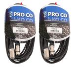 Cabo de microfone ProCo EXMN-30 Excellines de 30 pés (9 m), pacote com 2