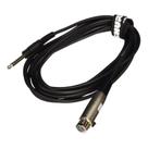 Cabo de microfone Shure C15AHZ 4,6 m com plugue de telefone de 1/4 de polegada