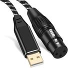 Cabo de microfone USB Puzkom XLR para USB 2.0 2m