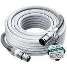 Cabo de microfone XLR ajustável 12 m 22AWG OFC macho para fêmea
