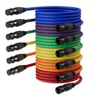 Cabo de microfone XLR Cables AuxLink de 6 pés, pacote com 6 pés, macho, fêmea