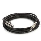 Cabo de Microfone XLR para P10 Estereo - Preto - 20 Metros Cabo de Microfone XLR para P10 Estereo - Preto - 20 Metros