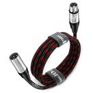 Cabo de microfone XLR para XLR Pro macho para fêmea 7,6 m vermelho balanceado