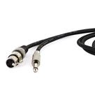 Cabo de Microfone XLR x P10 Preto 15 MT