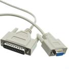 Cabo de modem nulo por atacado: cabo DB9 fêmea para DB25 macho, 25 pés