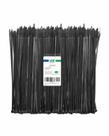Cabo de nylon preto Zip Ties HS de 12 cm, 50 kg, pacote 1000