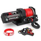 Cabo de nylon sintético Winch XPV AUTO 2500 libras 12V