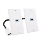 Cabo de parede HDMI Matters, pacote com 2 portas, 8 K, branco Cabo de parede HDMI Matters, pacote com 2 portas, 8 K, branco