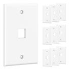 Cabo de placa de parede Matters Low Profile 1 porta Keystone Jack x10