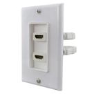 Cabo de placa de parede Showcase HDMI de porta dupla com alívio de tensão