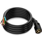 Cabo de reboque MICTUNING Heavy Duty 7 vias, plugue de 2,4 m à prova de intempéries