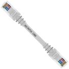 Cabo De Rede 10 CM Patch Cord Cat5e UTP 100% Cobre Branco